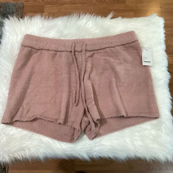SONOMA + Denise Bidot shorts Woman’s size 0X NWT color‎ is called Blush cozy - Picture 1 of 15